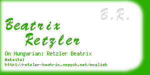 beatrix retzler business card